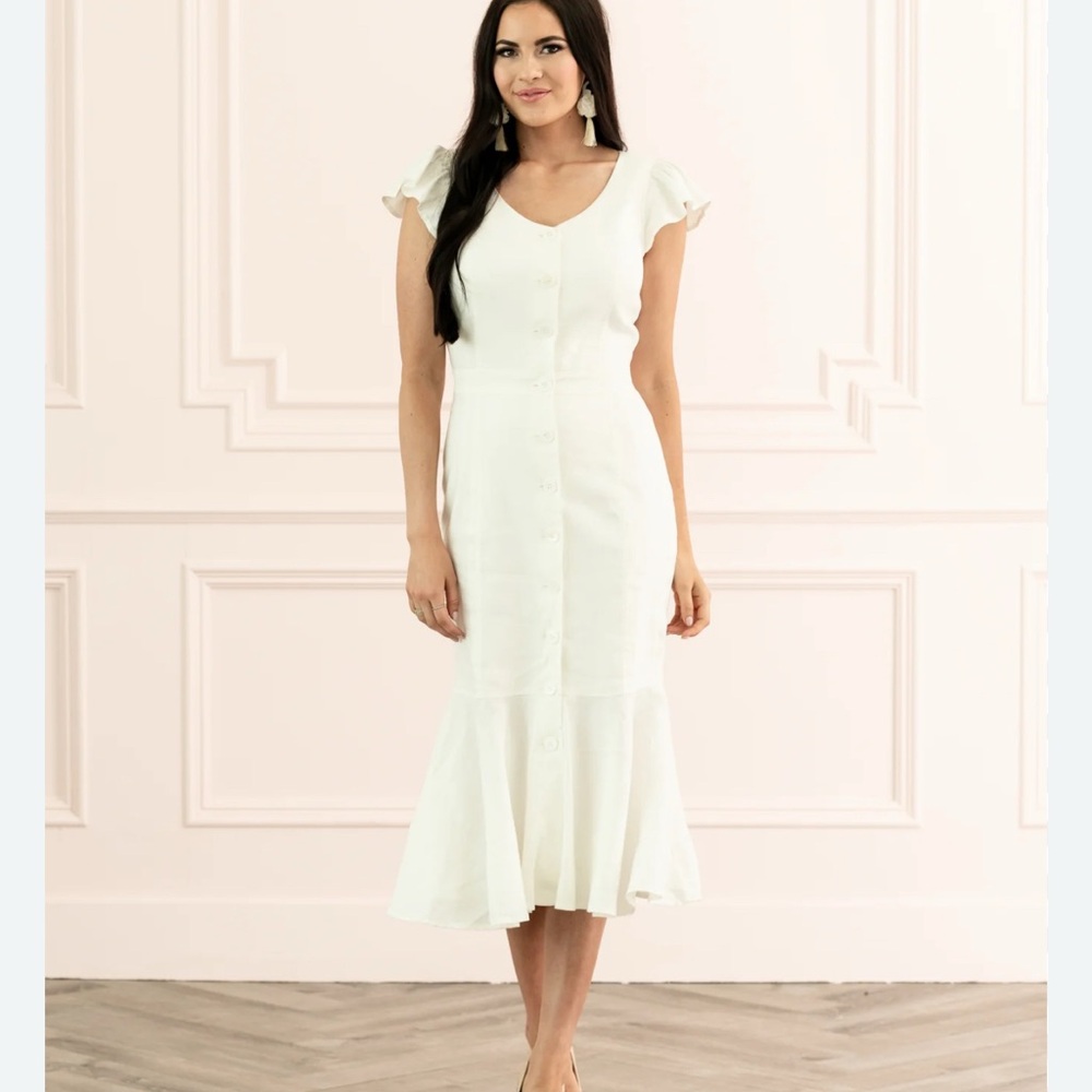 Button Down Midi Dress
